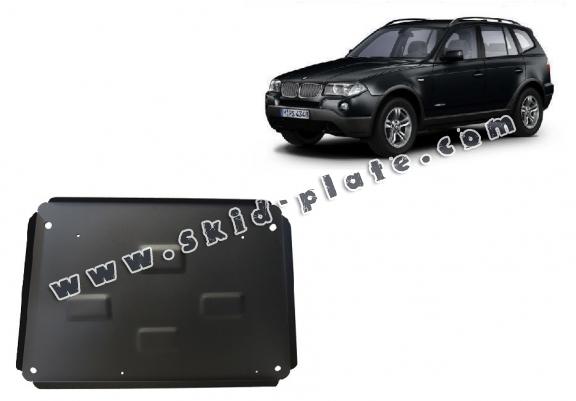 Steel skid plate for BMW X3