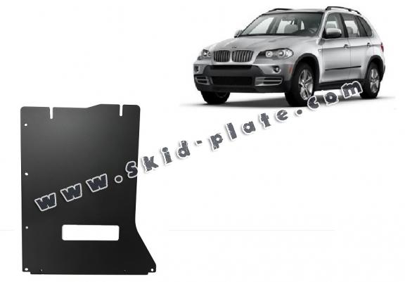 Steel gearbox skid plate for BMW X5