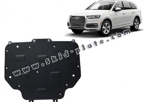 Steel gearbox skid plate for Audi Q7 