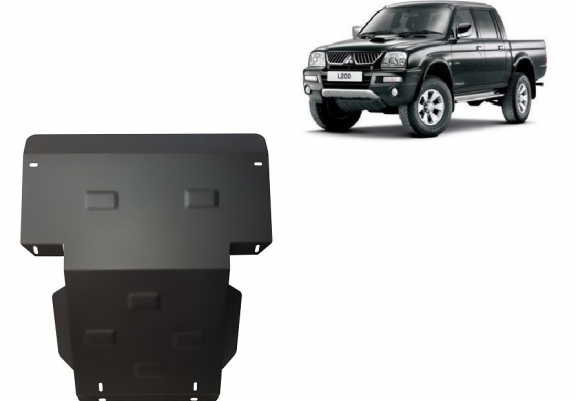 Steel skid plate for Mitsubishi L200