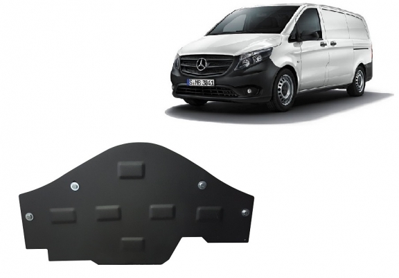 Steel skid plate for the protection of the Stop&Go system Mercedes Vito W447, 4x2, 1.6 D