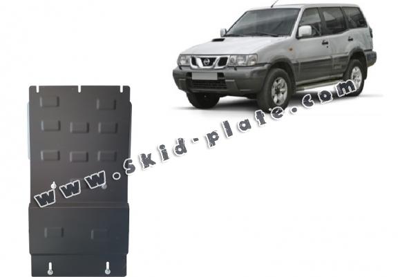 Steel gearbox skid plate for Nissan Terrano II 