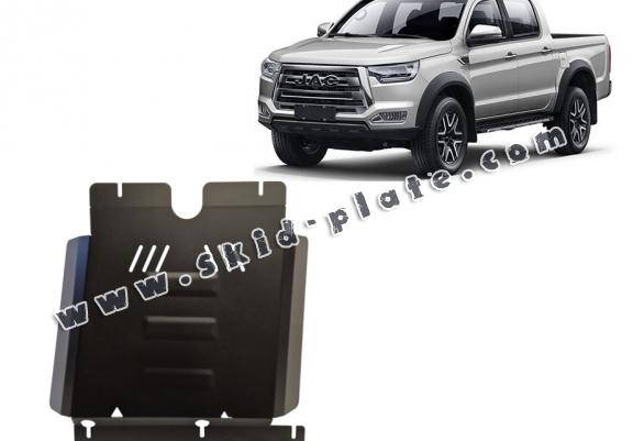 Steel gearbox skid plate for Jac T8