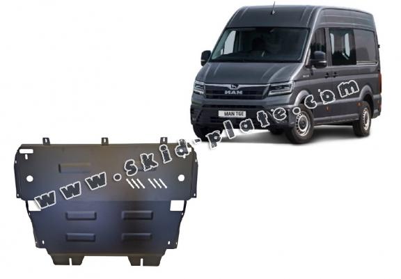 Steel skid plate for MAN Tge