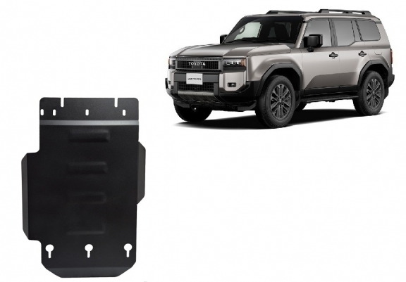 Steel gearbox skid plate for Toyota Land Cruiser 250