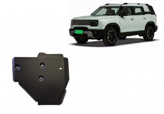 Steel differential skid plate for Baic Beijing BJ30