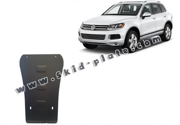 Steel gearbox skid plate for VW Touareg 7P