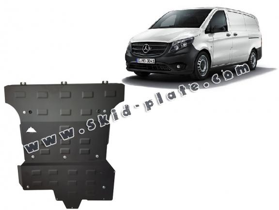 Steel skid plate for Mercedes V-Class W447, 2.2 D, 4x4
