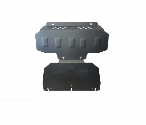 Steel skid plate for the protection of the engine and the radiator for Kia Sorento