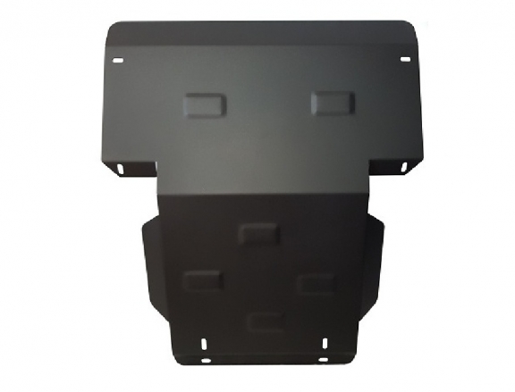 Steel skid plate for the protection of the engine and the radiator for Mitsubishi Pajero Sport 1