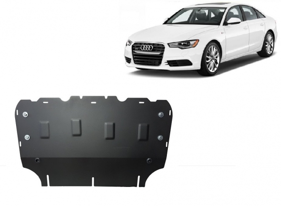 Steel skid plate for Audi A6