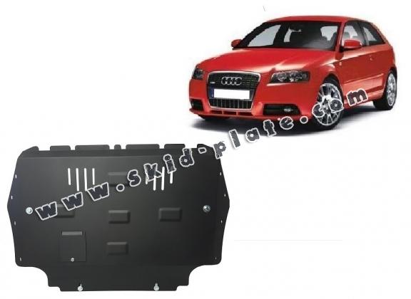 Steel skid plate for the protection of the engine and the gearbox for Audi A3