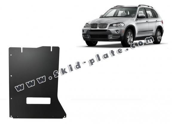 Steel gearbox skid plate for BMW X5