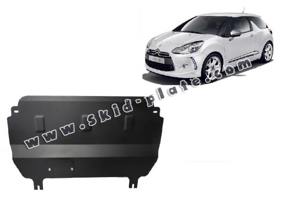 Steel skid plate for Citroen DS3