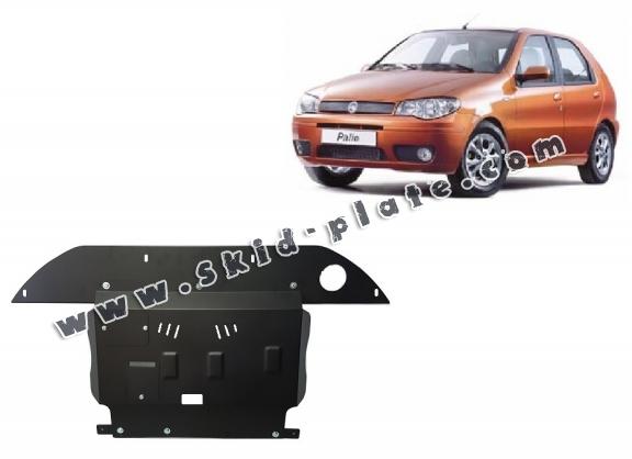 Steel skid plate for the protection of the engine, gearbox and differential for Fiat Palio