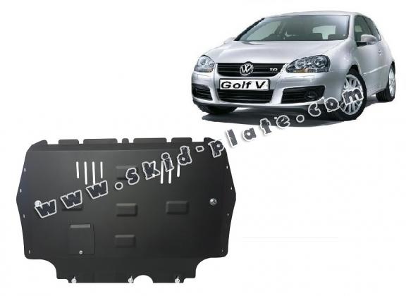 Steel skid plate for Vw golf mk5