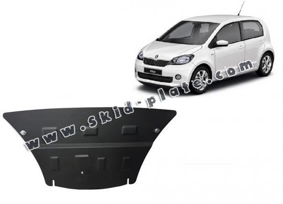 Steel skid plate for the protection of the engine and the gearbox for Skoda Citigo