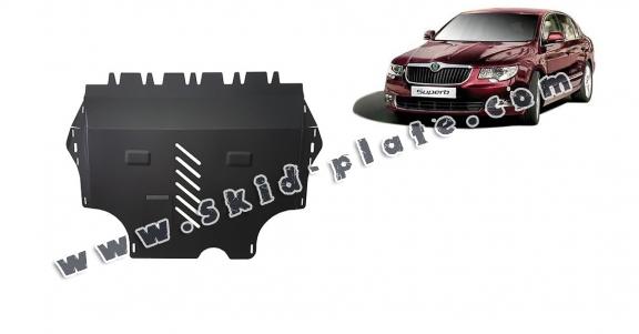 Steel skid plate for Skoda Superb 2
