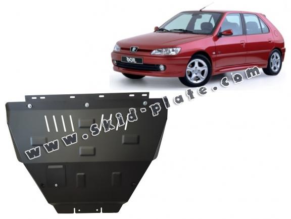 Steel skid plate for Peugeot 306