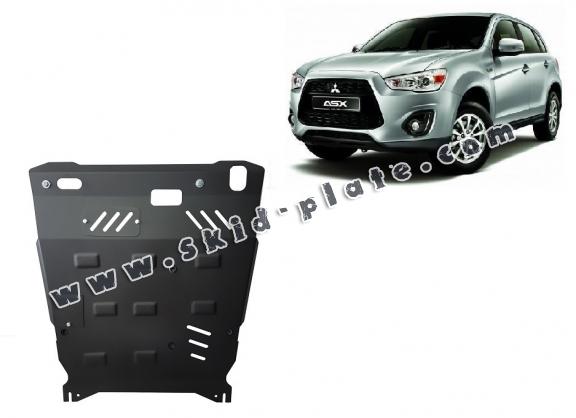Steel skid plate for the protection of the engine and the gearbox for Mitsubishi ASX