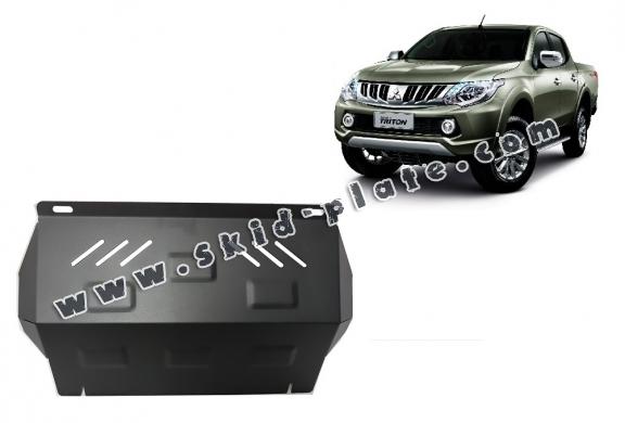 Steel radiator skid plate for Mitsubishi L200