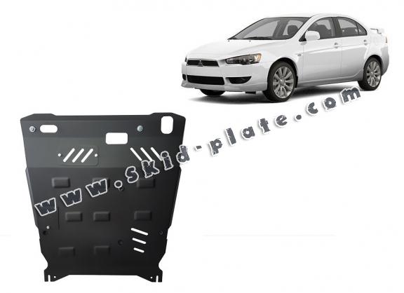 Steel skid plate for the protection of the engine and the gearbox for Mitsubishi Lancer