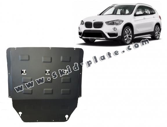 Steel skid plate for BMW X1 F48