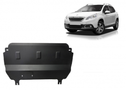 Steel skid plate for Peugeot 2008