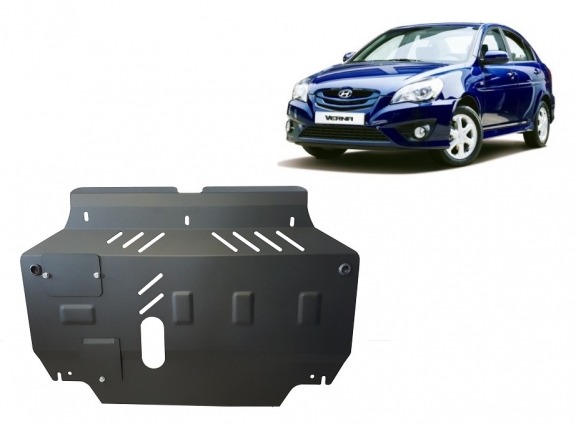 Steel skid plate for Hyundai Verna