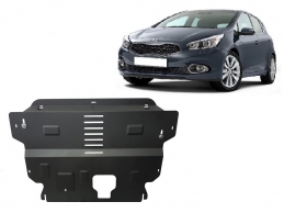 Steel skid plate for the protection of the engine and the gearbox for Kia Ceed