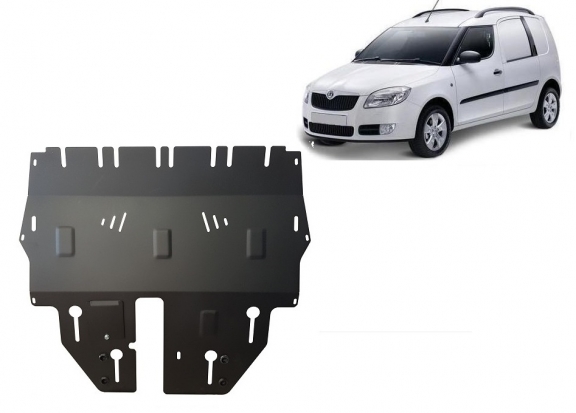 Steel skid plate for Skoda Praktik