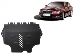 Steel skid plate for Skoda Superb