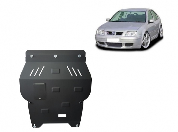 Steel skid plate for VW Bora