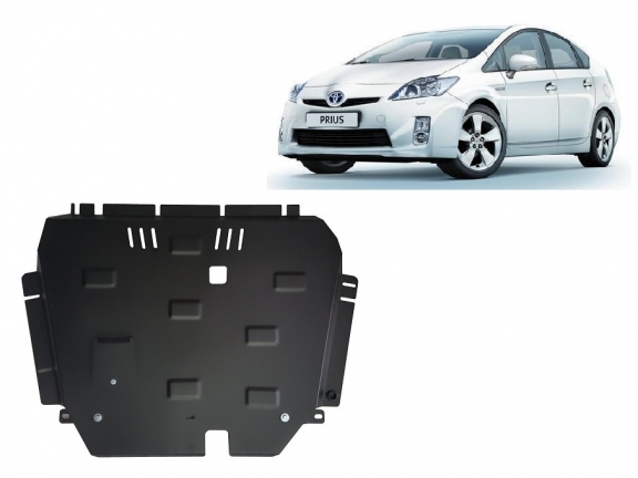 Steel skid plate for Toyota Prius