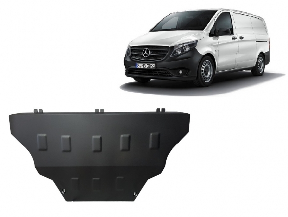 Steel skid plate for Mercedes Vito W447, 4x2, 1.6 D