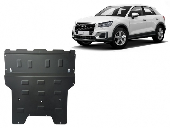 Steel skid plate for Audi Q2