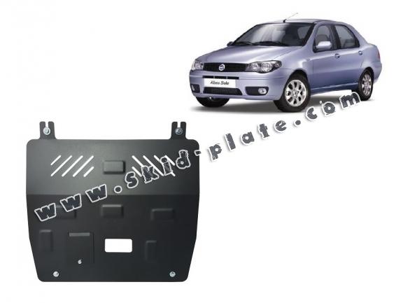 Steel skid plate for Fiat Albea