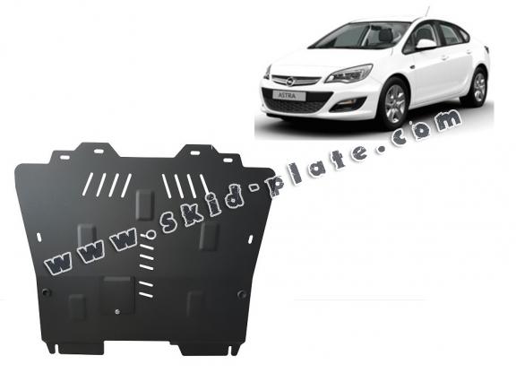 Steel skid plate for Opel Astra J Sedan