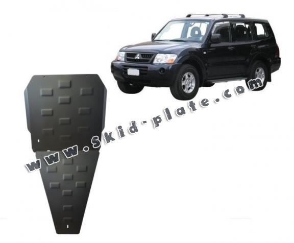 Steel gearbox and differential skid plate for Mitsubishi Pajero Sport 1