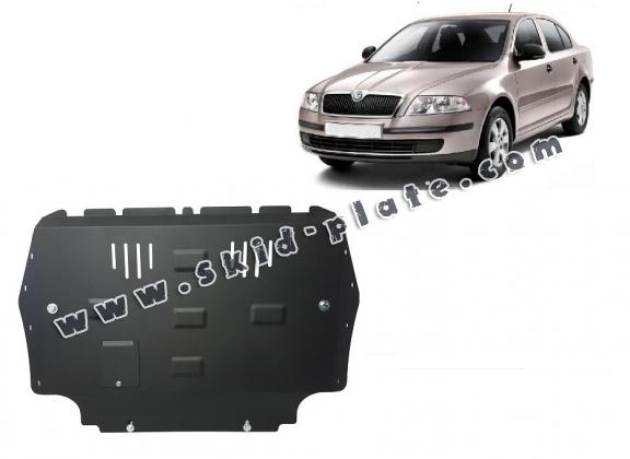 Steel skid plate for Skoda Octavia 2