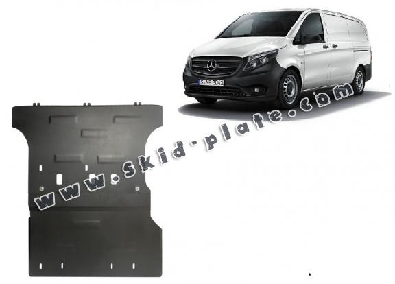 Steel skid plate for the protection of the engine and the gearbox for Mercedes Vito W447 - 4X2 
