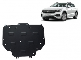 Steel gearbox skid plate for VW Touareg