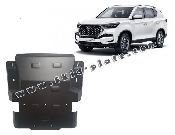 Steel skid plate for SsangYong Rexton