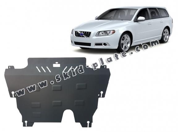 Steel skid plate for Volvo V70