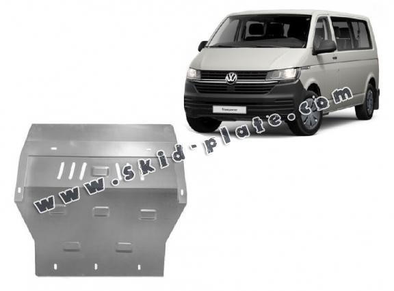 Galvanized steel skid plate for Volkswagen Transporter T6.1