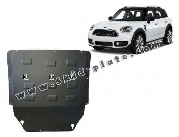 Steel skid plate for the protection of the engine and the gearbox for Mini Cooper F55/56