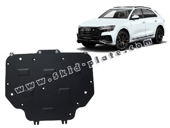 Steel gearbox skid plate for Audi Q8