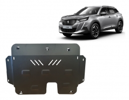Steel skid plate for Peugeot 2008