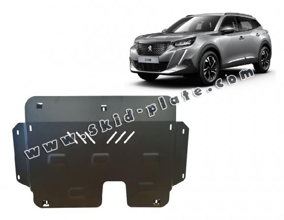 Steel skid plate for Peugeot 2008