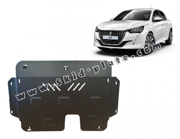 Steel skid plate for Peugeot 208